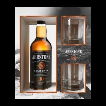 Aerstone Land Cask Giftpack met 2 Glazen